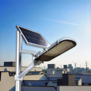 The professional BEAN Solar Street Light with a large, separate solar panel.