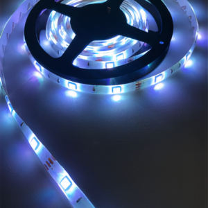 A coil of bright, color-changing 5050 LED Strip Light.