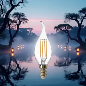 C-Shape Filament LED Bulbs for decorative chandeliers