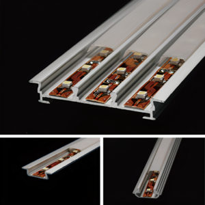 A collection of Surface-Mount LED Profile aluminum channels.